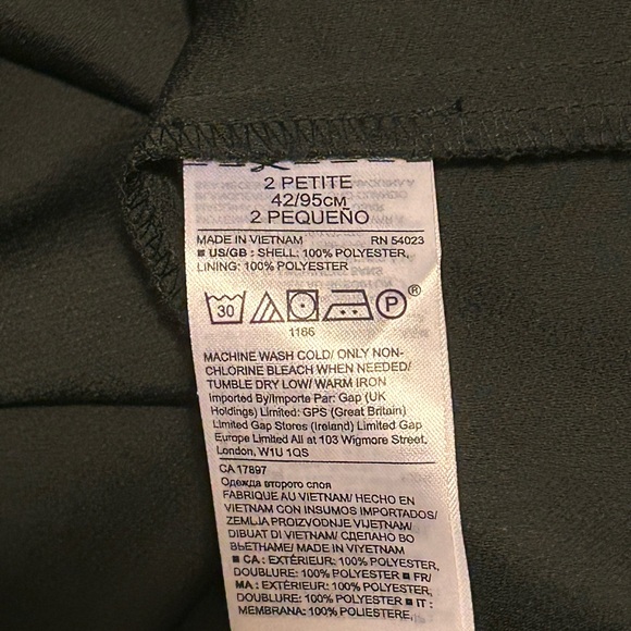 Banana Republic Ruffle-Cuff Button- Back Dress - Size 2P - Picture 13 of 14